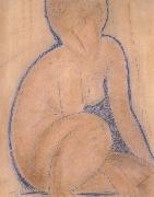 Amedeo Modigliani Crouched Nude (mk39) France oil painting artist